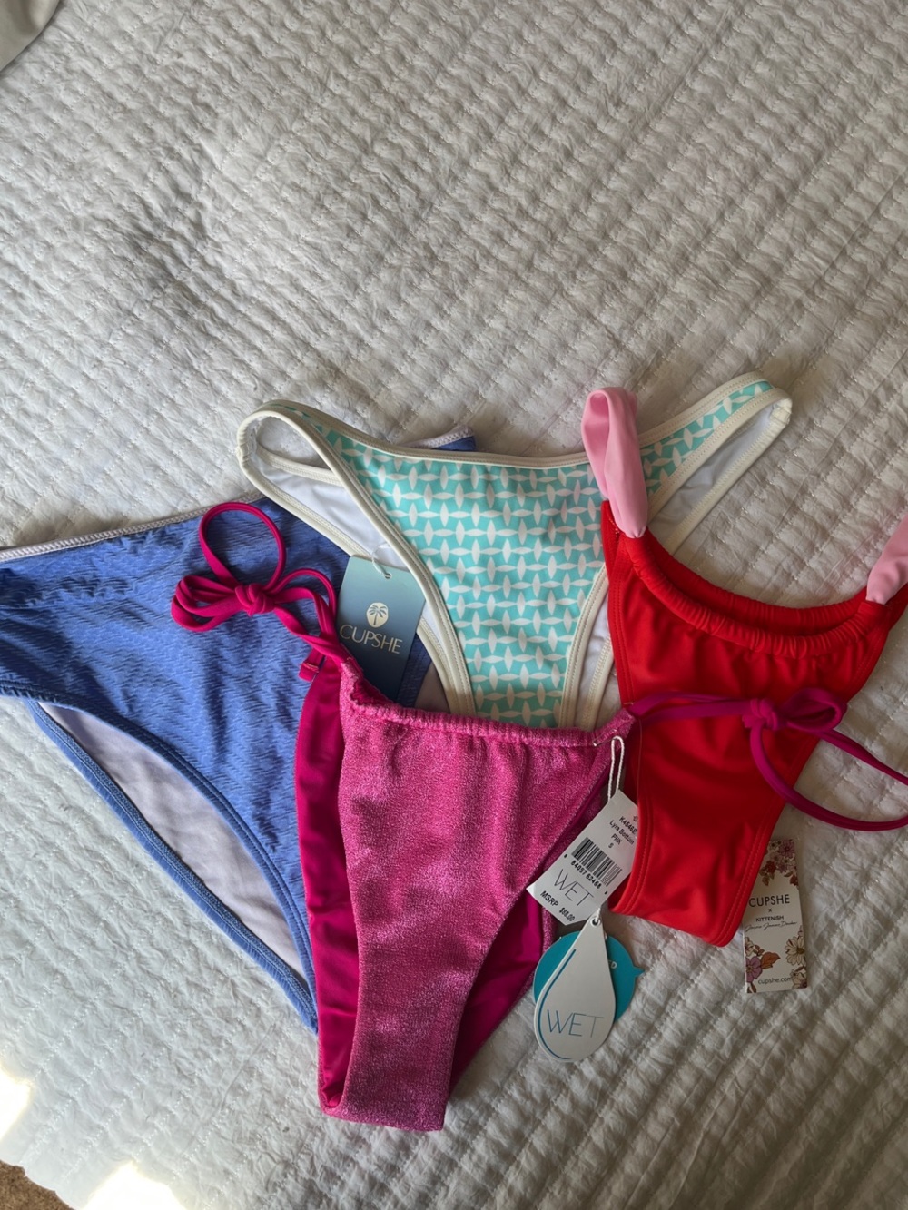 LOT OF 4 bikini bottoms NWT SIZE SMALL